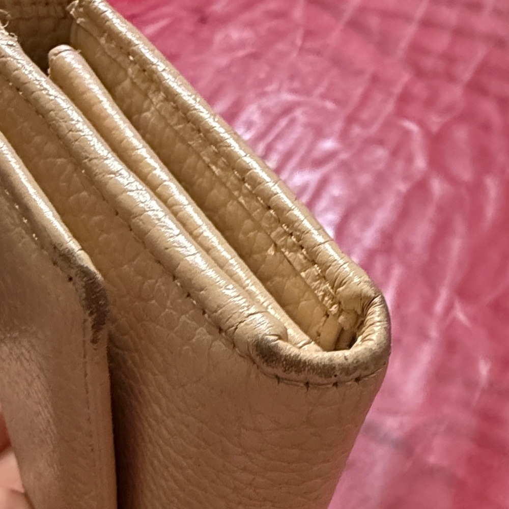 Valentino By Mario Valentino Tan Leather Wallet - Picture 6 of 8